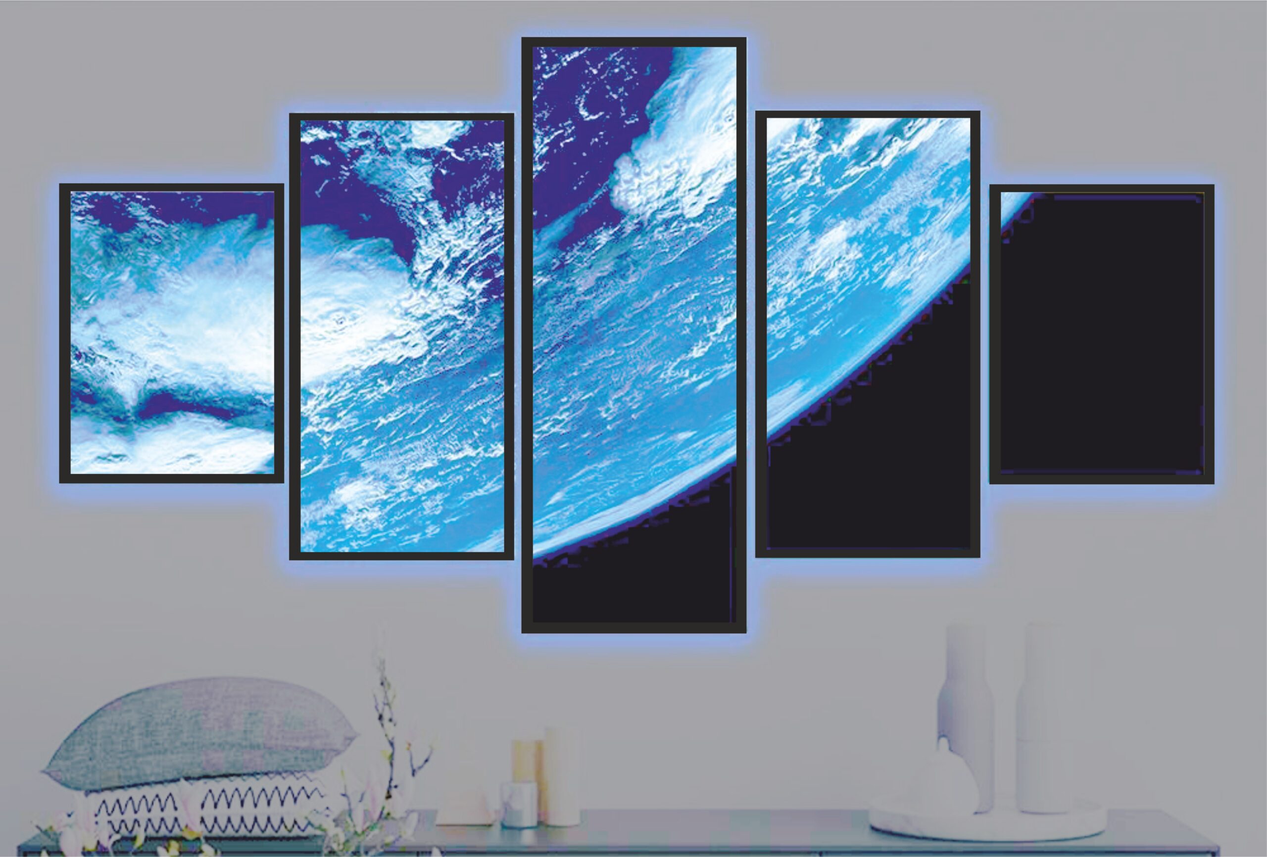 LED осветени снап рамки